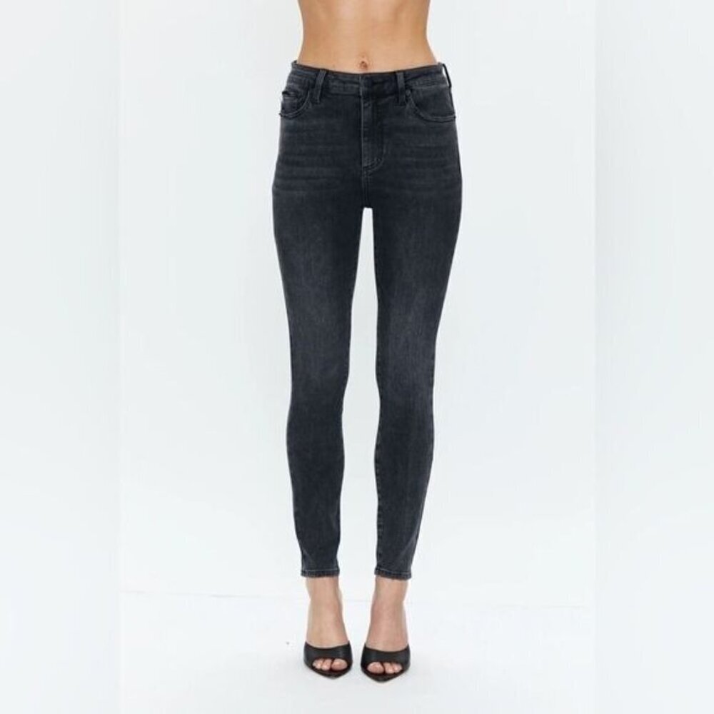 Pistola Ash Black Cotton High Rise Skinny Jeans women’s size 29